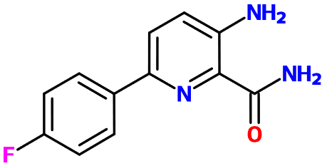 MC095890 3-Amino-6-(4-fluorophenyl)pyridine-2-carboxamide - 点击图像关闭
